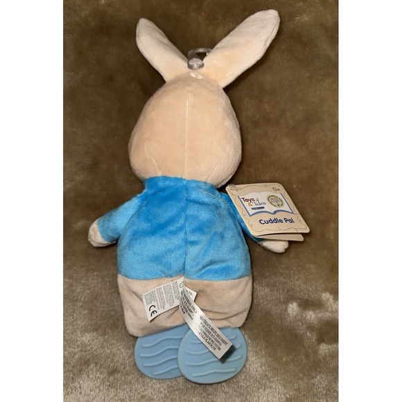 New Kids Preferred  Cuddle Pal Peter Rabbit Teether Rattle Toy Crinkle Ears Chew - Picture 2 of 6